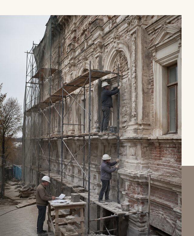 Реставрация объектов культурного наследия под ключ в Малоярославце