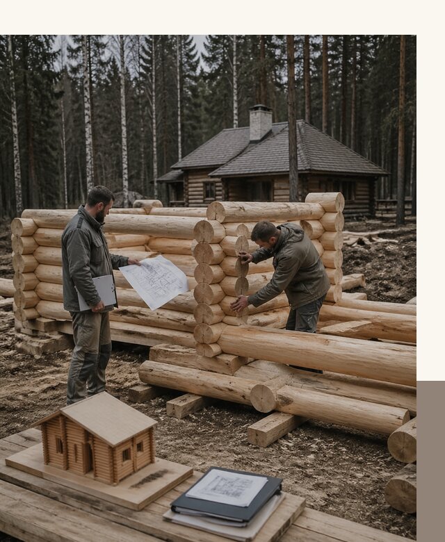 Проектирование и строительство домов из бревна в Малоярославце